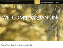 Tablet Screenshot of dancingcedars.com